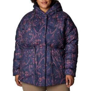 Columbia Women's ICY Heights Ii Coat Blue Pink Winter Jacket plus size 1X new!‎